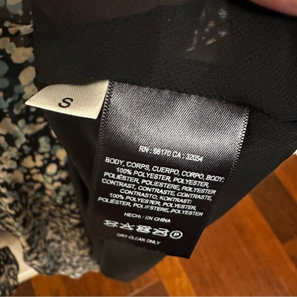 Anthropologie Paper Crown Droplets Splatter Print Swing Dress Flowy Bell Sleeve - Picture 5 of 9